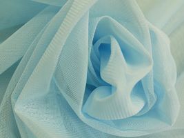 ソフトシンプルチュールスカイブルー