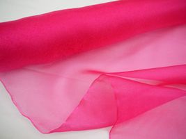 キラキラ オーガンジーショッキングピンク