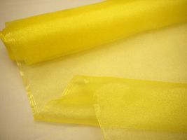 キラキラ オーガンジー黄