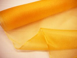 キラキラ オーガンジー濃黄