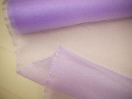キラキラ オーガンジー淡紫