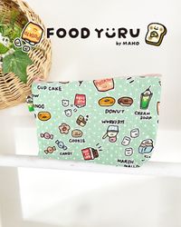 シーチングプリント FOOD YURU「ワイワイおかし柄」_拡大イメージ