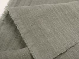 お洋服づくりのための スラブダブルガーゼナチュラルワッシャーストーングレー