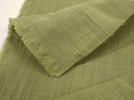 お洋服づくりのための スラブダブルガーゼナチュラルワッシャーライトカーキ