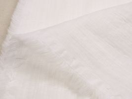 お洋服づくりのための スラブダブルガーゼナチュラルワッシャーオフ白