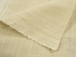 お洋服づくりのための スラブダブルガーゼナチュラルワッシャーミルキーアイボリー