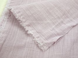 お洋服づくりのための スラブダブルガーゼナチュラルワッシャーペールラベンダー