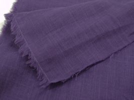 お洋服づくりのための スラブダブルガーゼナチュラルワッシャーパープル