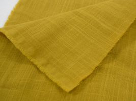 お洋服づくりのための スラブダブルガーゼナチュラルワッシャーマスタード