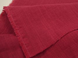 お洋服づくりのための スラブダブルガーゼナチュラルワッシャーレッド