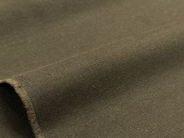 ニュアンスカラーの国産ハーフリネンキャンバス無地カーキ