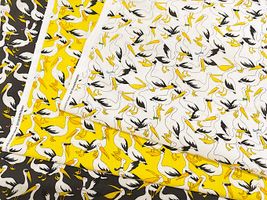 my piece of fabric ペリカンのシーチングプリント_拡大イメージ