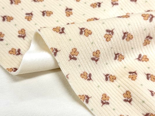 【現品限り特価】韓国fabric もちもち♪両面起毛ニット「flower」