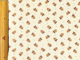 【現品限り特価】韓国fabric もちもち♪両面起毛ニット「flower」クリームイエロー地