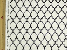 YUWA シーティングプリント「モロッカン」白地×黒ライン