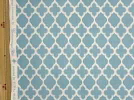 YUWA シーティングプリント「モロッカン」サックス地