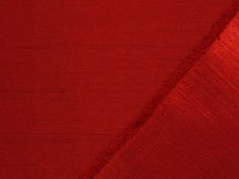 バックサテン シャンタン無地赤
