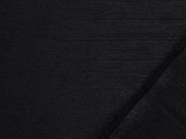 バックサテン シャンタン無地黒