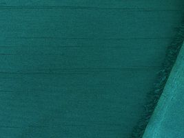 バックサテン シャンタン無地ピーコックグリーン