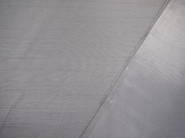 バックサテン シャンタン無地明グレー