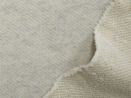 楽しい裏毛パイルニット霜降りオートミール