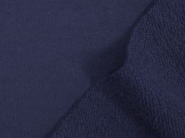 楽しい裏毛パイルニット明るい紺