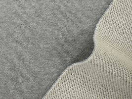 楽しい裏毛パイルニット霜降りグレー