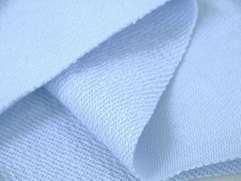 楽しい裏毛パイルニットサックス