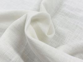 お買い得価格の130㎝幅ホワイトスラブリネン_拡大イメージ