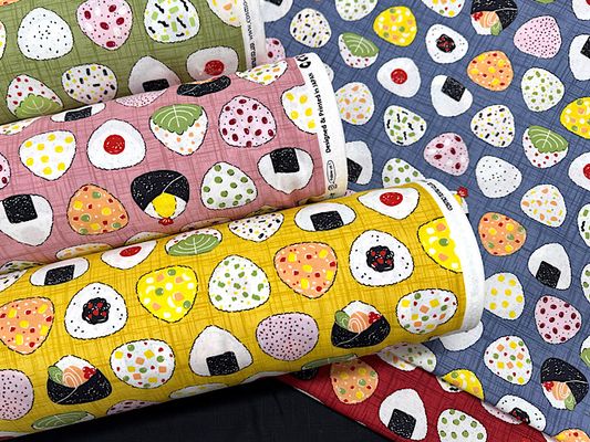 シーチングプリント「おにぎり屋さん」