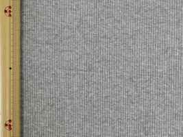 楽しいテレコニット無地霜降りグレー