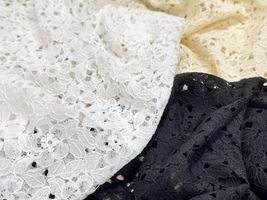 【現品限り特価】Exclusive collection やわらか綿混ラッセルレース_拡大イメージ