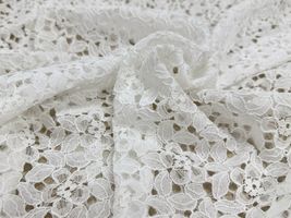 【現品限り特価】Exclusive collection やわらか綿混ラッセルレース_拡大イメージ