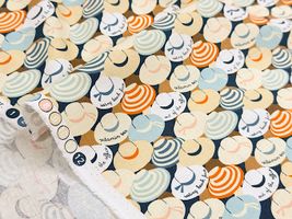 USAコットンシーチングプリント「Sun Hats」_拡大イメージ