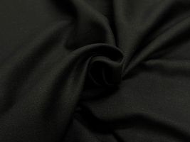 【現品限り特価】145cm幅80%リネン無地ブラック