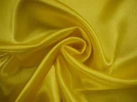 帯電防止加工 つややかサテン無地黄