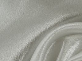 帯電防止加工 つややかサテン無地オフ白