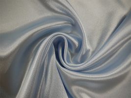 帯電防止加工 つややかサテン無地ベビーブルー