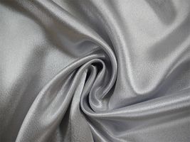帯電防止加工 つややかサテン無地シルバー