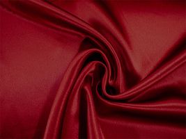 帯電防止加工 つややかサテン無地エンジ