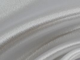 帯電防止加工 つややかサテン無地白