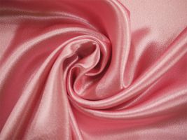 帯電防止加工 つややかサテン無地ピンク