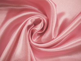 帯電防止加工 つややかサテン無地ライトピンク