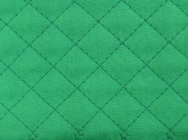 ブロード キルティング無地グリーン