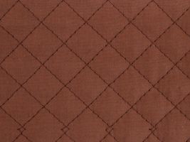 ブロード キルティング無地ブラウン