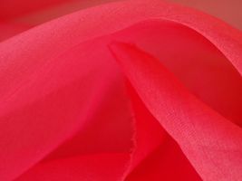 オーガンジー無地朱赤