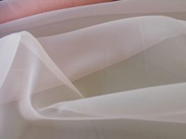 オーガンジー無地サーモン