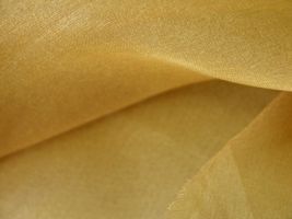オーガンジー無地ダルゴールド