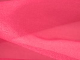 オーガンジー無地濃ピンク