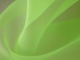 オーガンジー無地黄緑